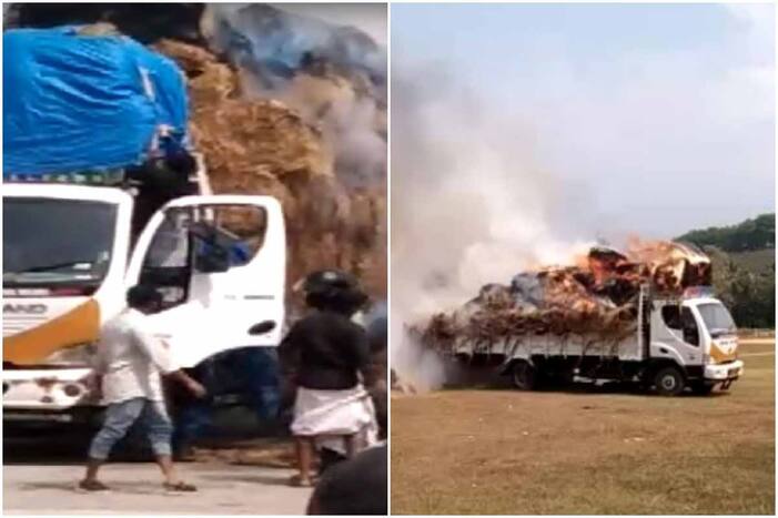 Viral Video, Burning Truck, Kerala, Truck, fire,