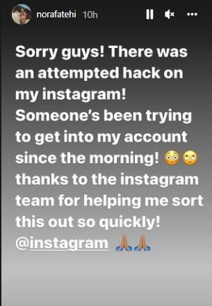 Nora Fatehi's statement