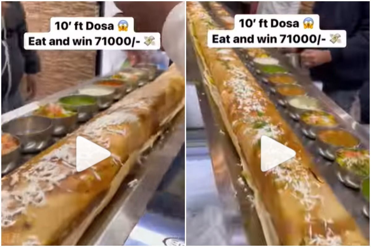 You Can Win Rs 71,000 If You Finish This 10-ft-Long Dosa in 40 Minutes