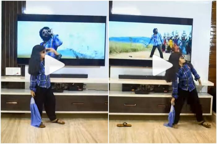 Little Girl Imitates Allu Arjun's Hook Step From Srivalli Song, People Call Her a Cutie