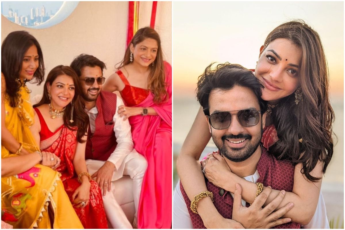 Kajal Aggarwal Godh Bharai Pics: Actor Looks Lovely in a Pink Saree, Shares  Pics With Gautam Kitchlu