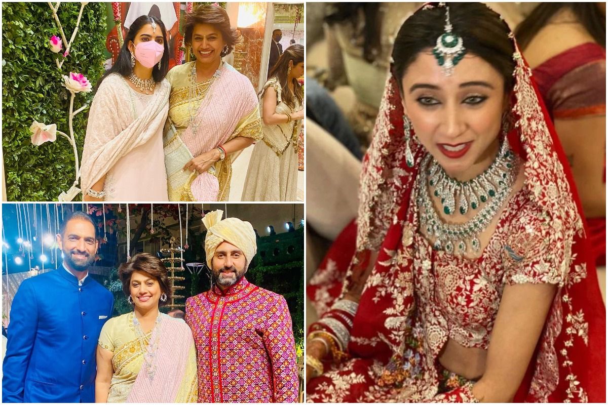Fucking Video Of Nita Ambani - Inside Pictures From Jai Anmol Ambani-Khrisha Shah Wedding in Mumbai: Nita  Ambani, Isha Ambani Stun in Pink, Bachchans Also Attend