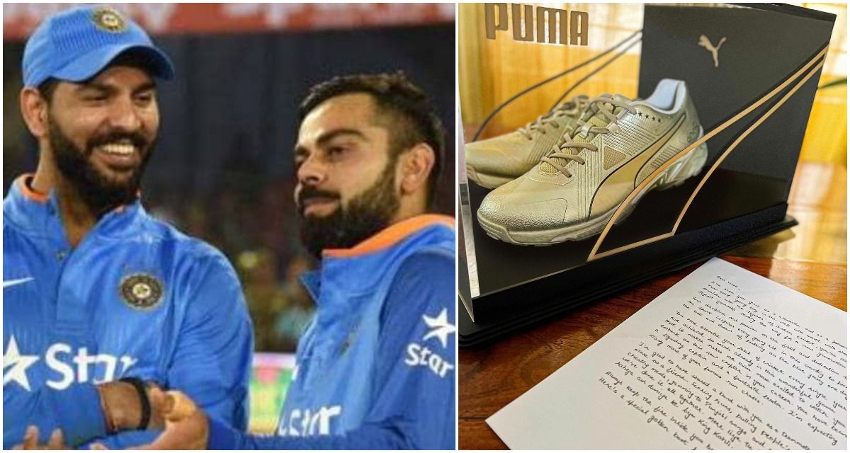 Puma gold on sale shoes virat kohli