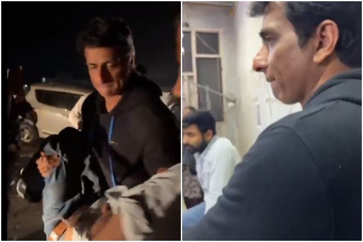 Sonu Sood Saves Life of 19-Year-Old Boy After Car Accident on Punjab Highway –Watch Video