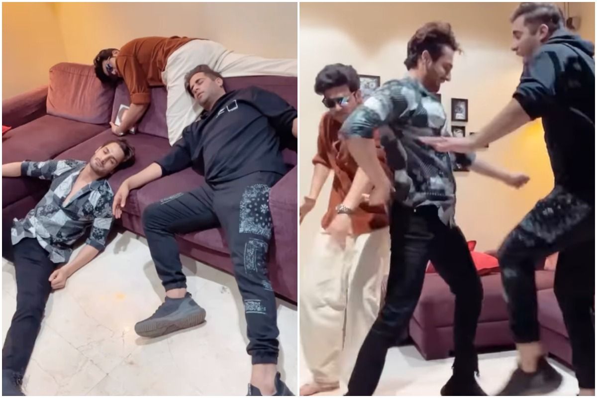 Umar Riaz, Karan Kundrra And Rajiv Adatia Dance Their Heart Out On 'Ishq Tera Tadpave' | See Viral Video