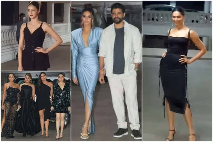 Farhan Akhtar-Shibani Dandekar's Wedding Bash: Deepika Padukone, Kareena Kapoor Khan And Malaika Arora Look Stunning In Black | See Pics