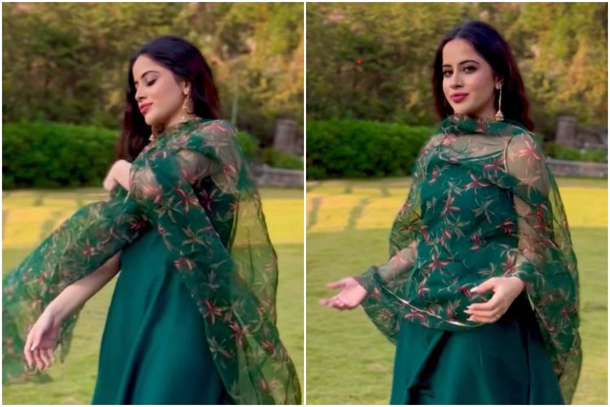 Urfi Javed Gives Major Sufi Vibes In Her Beautiful Green Suit, Fans Say 'Nazar Na Lage...Touchwood'