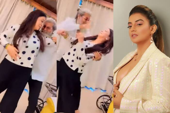 Akshara Singh के मम्मी-पापा के डांस मूव्स ने हिला दिया इंटरनेट, बेटी के गाने पर लचकाई कमरिया-VIDEO