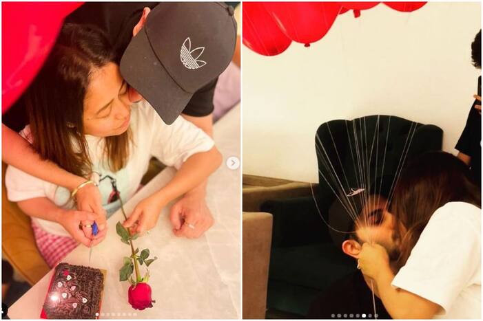 Valentine's Day 2022: Neha Kakkar Locks Lip With Husband Rohan Preet Singh as They Celebrate Love