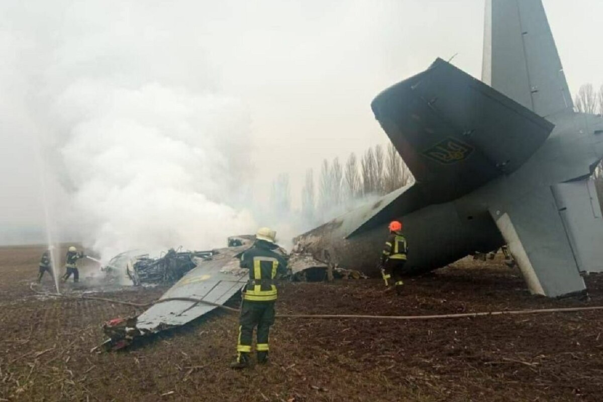 Ukraine Military Plane With 14 On Board Crashes Near Kyiv, Five Dead