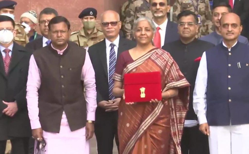 Nirmala Sitharaman Ditches Red, Chooses an Orange Handloom Saree For Union Budget 2022 Presentation - See Pics