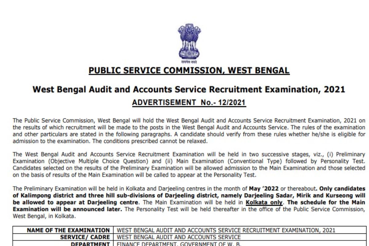 WBPSC Recruitment 2022: Applications Invited For 36 Posts at wbpsc.gov.in | Check Details Here