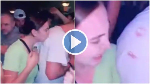 Kissing prank in Australia nightclub