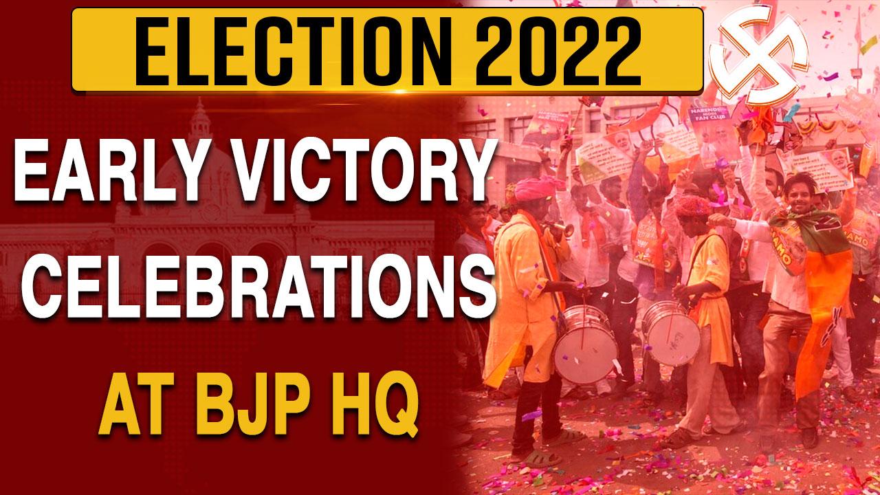 Election Results 2022: Early Victory Celebrations At BJP HQ – Watch Video