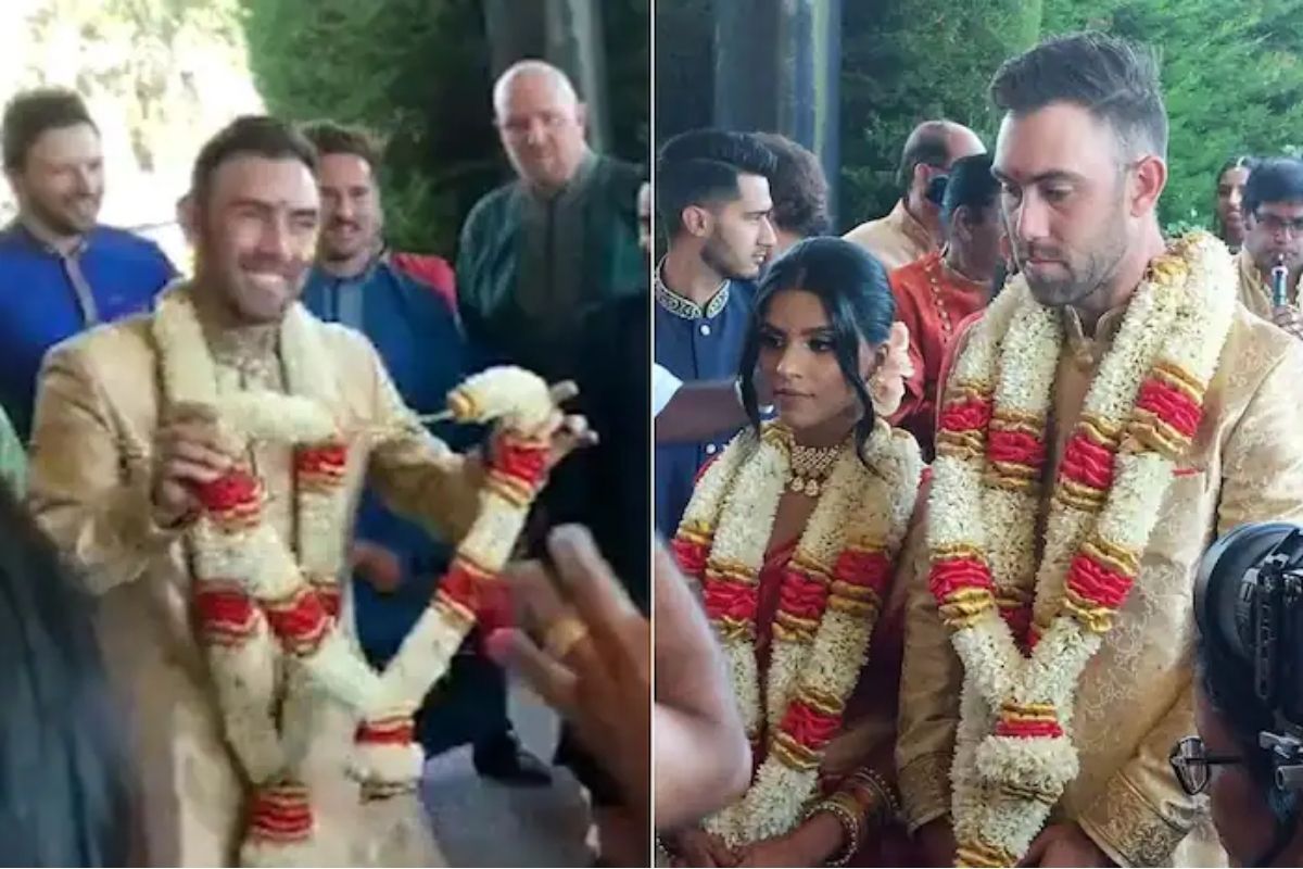 Glenn Maxwell Vini Raman Marriage: ग्लेन मॅक्सवेलने डान्स करत विनीला घातला पुष्पहार, कधीच पाहिला नसेल लग्नाचा असा VIDEO