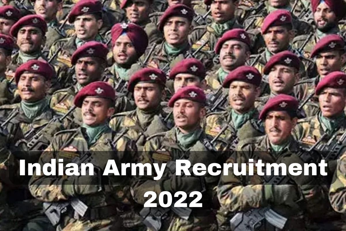 Indian Army Recruitment 2022 : भारतीय सैन्यात नोकरीची संधी, अर्ज प्रक्रिया सुरू, जाणून घ्या पात्रता
