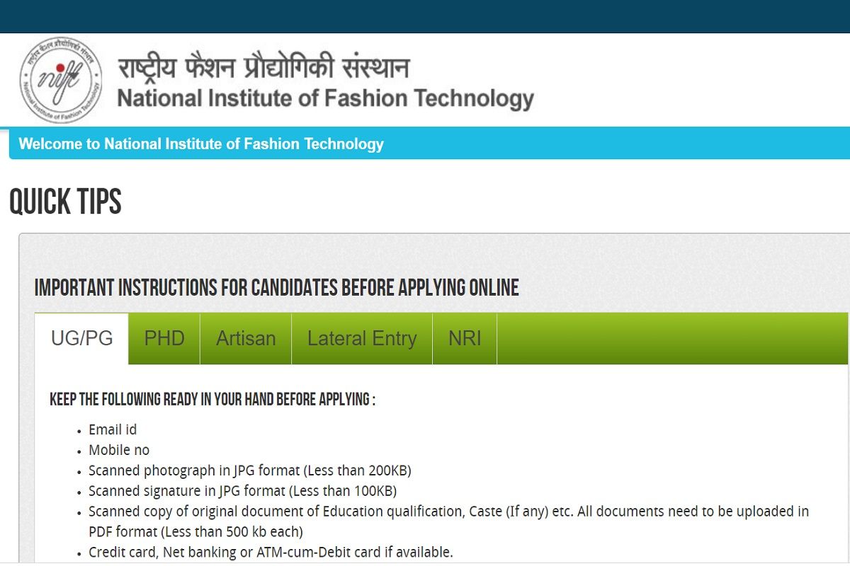 NIFT Entrance Exam Result 2022 : निफ्ट प्रवेश परीक्षा का रिजल्‍ट जारी ...