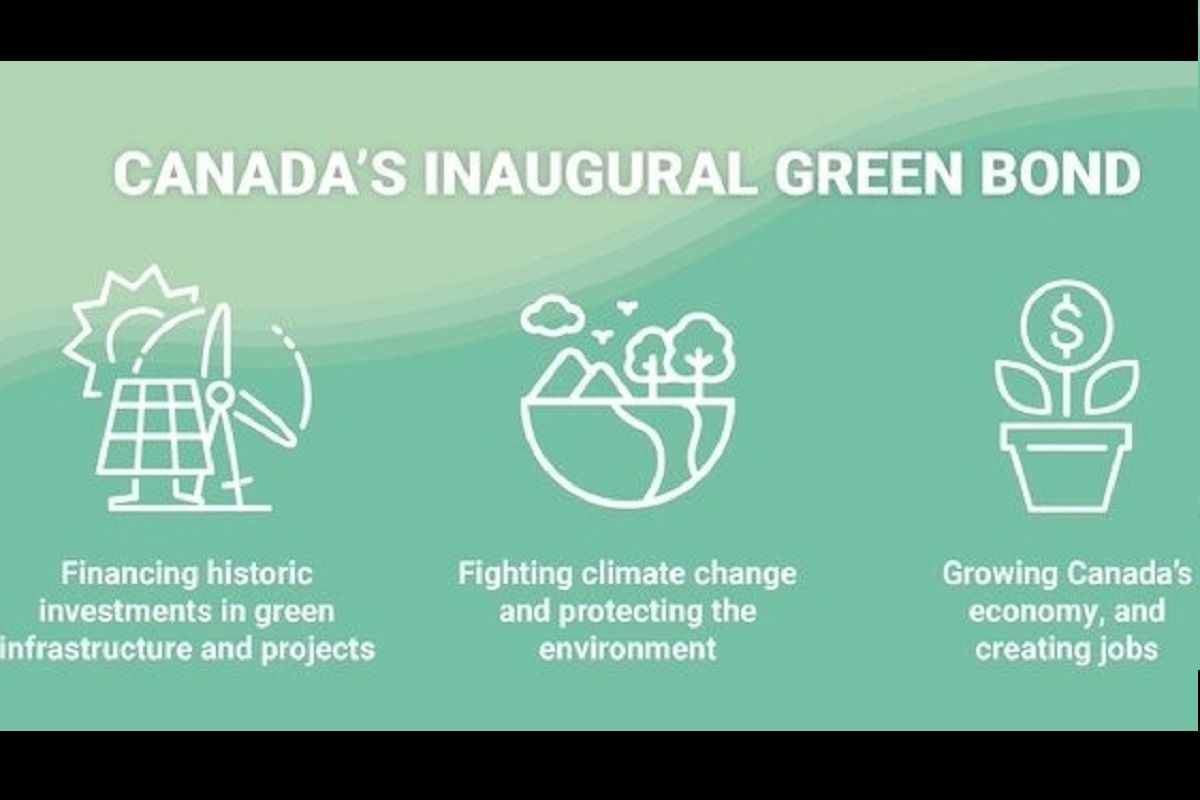 Canada Issues Inaugural Green Bond, To Play Important Role In Financing Investments In Green Infrastructure
