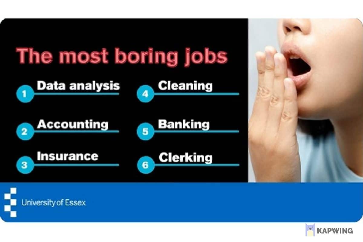 And The Most Boring Job In The World Is...