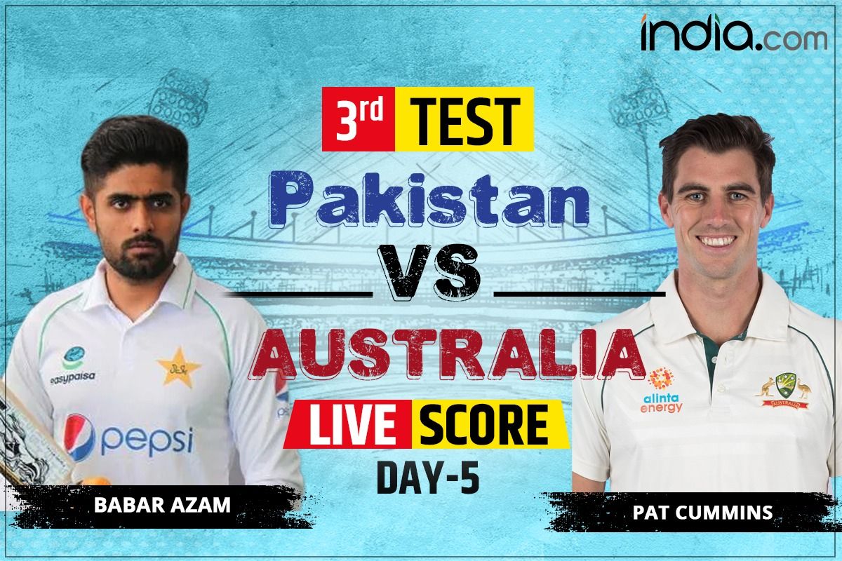 Highlights PAK 235/10 vs AUS 3rd Test Day 5 Score and Match Updates Babar Rizwan Pakistan vs Australia SonyLiv Cummins AUS WIN SERIES