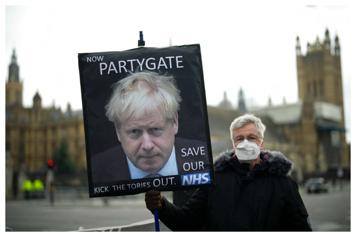 UK Police Fine 20 People Over 'Partygate' Political Scandal