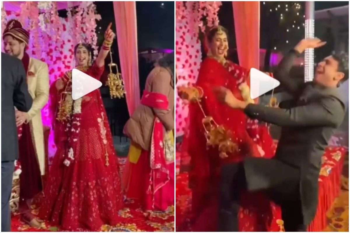 Happy Bride Sets Wedding Stage on Fire With Her Dance on Sukhbir's Taare Gin Gin