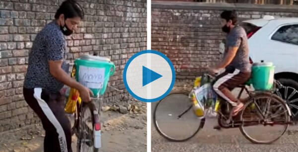 Faridabad Man Sells Momos on His Bicycle
