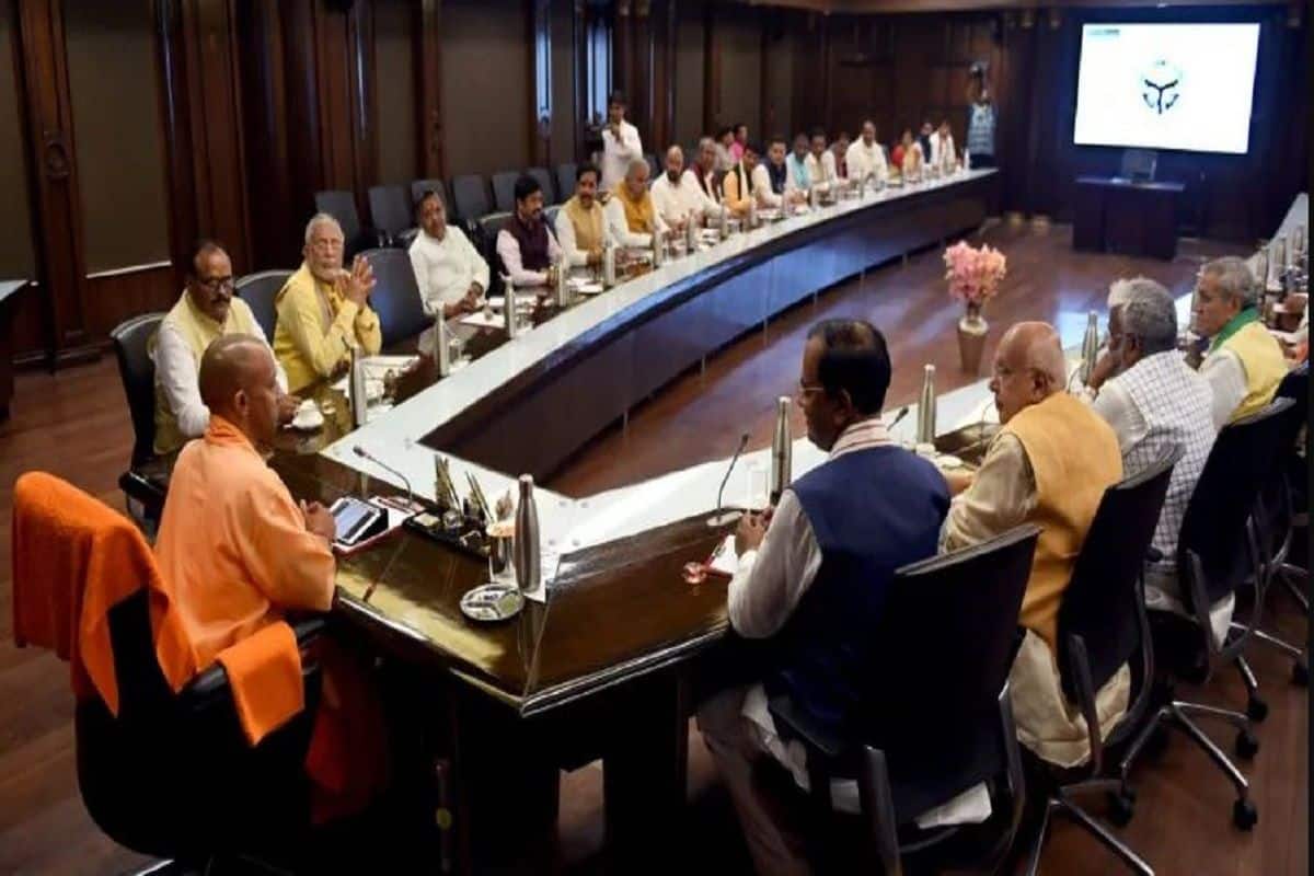 Yogi First Cabinet Meet CM Announces Extension Of Free Ration Scheme in UP By 3 Months