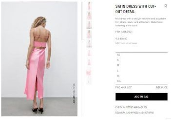 Pink Zara dress costing £45.99 becomes a viral sensation