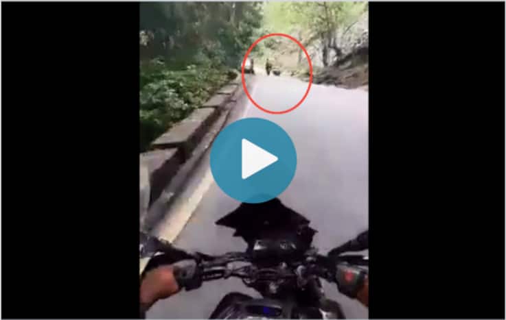 Kerala: One Killed, Another Severely Injured After Boulder Rolls Down Hill, Hits Motorbike | Watch