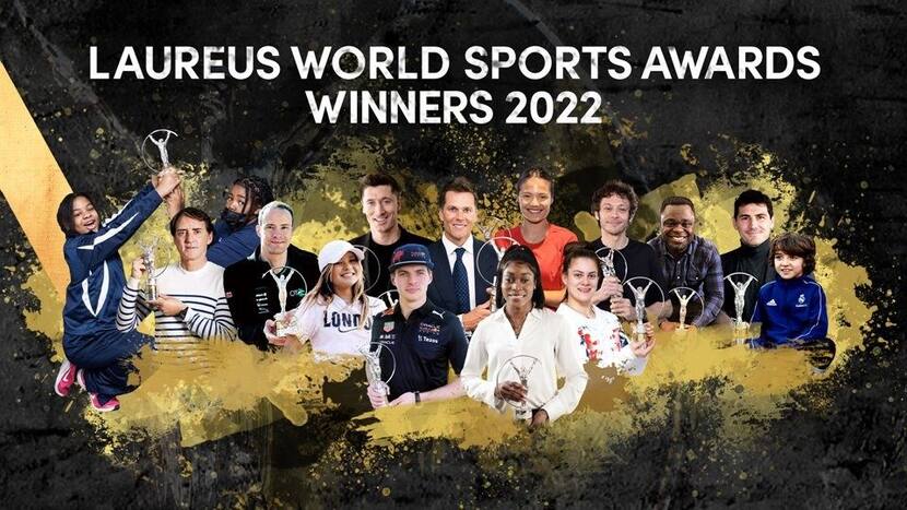 laureus, laureus world sports awards 2022, laureus award, laureus world sports awards, laureus sportsman of the year 2022, laureus sportsman of the year 2022 Max Verstappen, Formula One, laureus sportsman of the year, laureus sportswoman of the year 2022, laureus sportswoman of the year 2022 Elaine Thompson-Herah, Jamaica, Sprinter, Athletics, laureus world breakthrough of the year, laureus world sports awards 2022 winners, laureus award lewandowski, laureus award 2022, laureus award messi, laureus award india, laureus award sachin, laureus breakthrough of the year 2022, laureus breakthrough award, laureus breakthrough awards 2022, laureus best sporting moment of the year, Laureus World Team of the Year Award, Laureus World Team of the Year Award Italy, Laureus World Breakthrough of the Year Award, Laureus World Breakthrough of the Year Award Emma Raducanu, Laureus Academy Exceptional Achievement Award, Laureus Academy Exceptional Achievement Award Robert Lewandowski, Laureus Sporting Icon Award, Laureus Sporting Icon Award Valentino Rossi, Laureus Sport for Good Society Award, Laureus Sport for Good Society Award Real Madrid, Football Awards, Tennis awards, Sports news, Sports latest news, sports awards, sports india.com