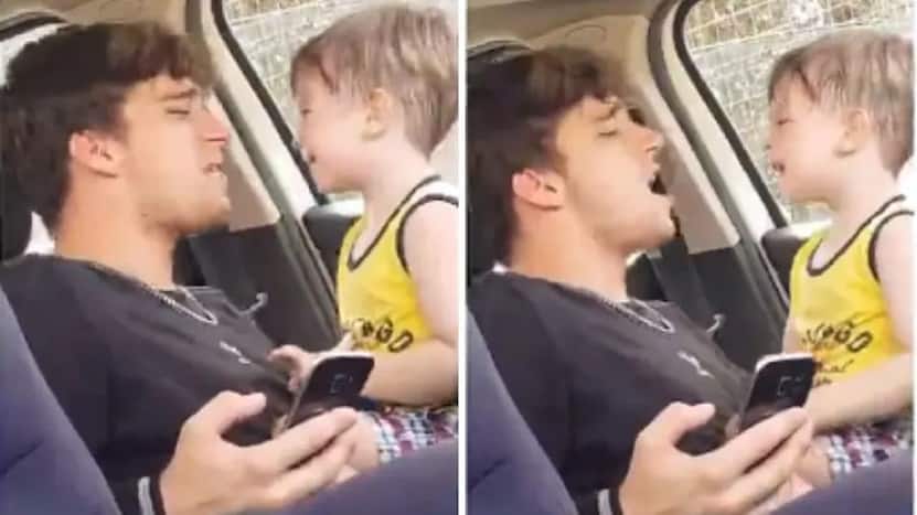 Viral Video: Little Boy Sings in Car With Father, Netizens Call it Cuteness Overload. Watch