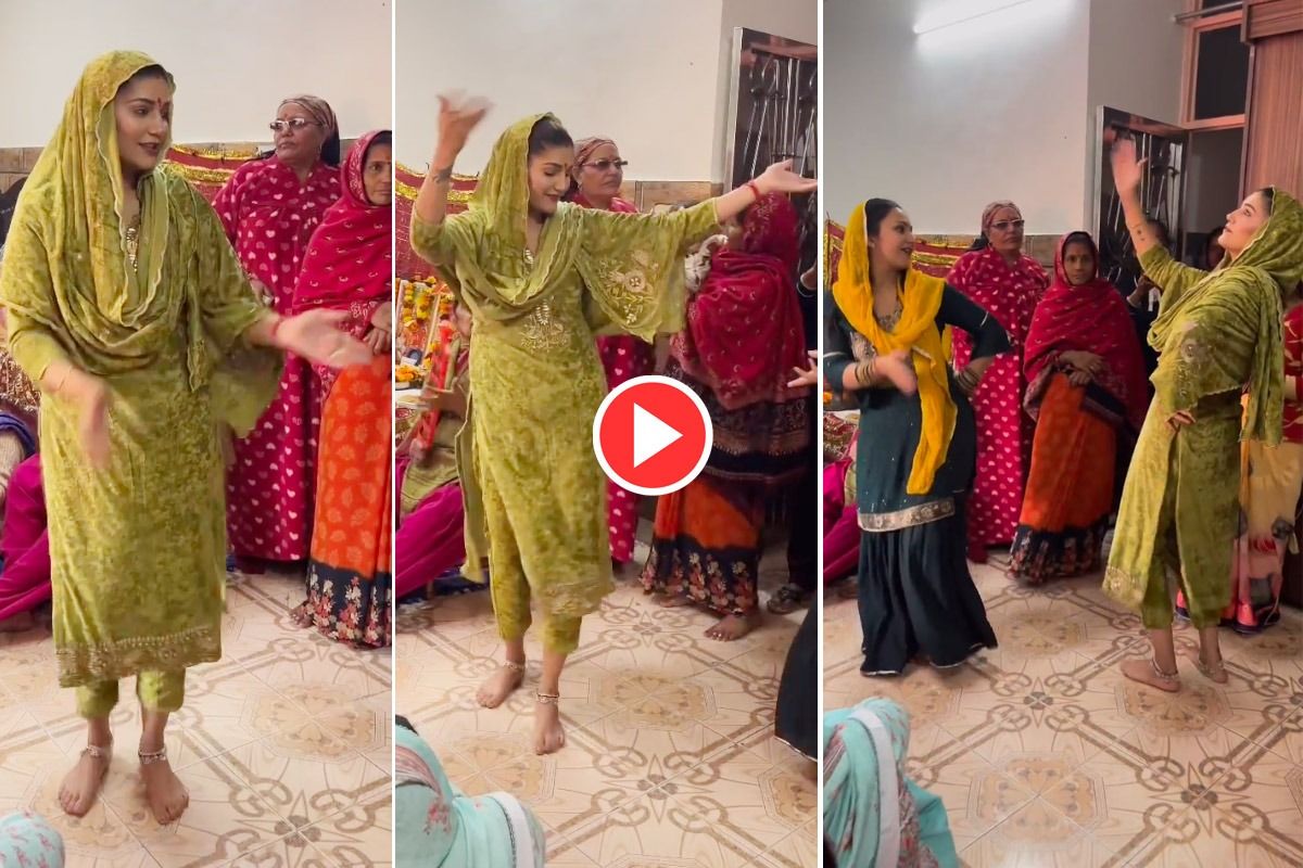 Sapna Choudhary Dances in Mata Ka Kirtan as Chaitra Navratri Begins. Watch Viral Video