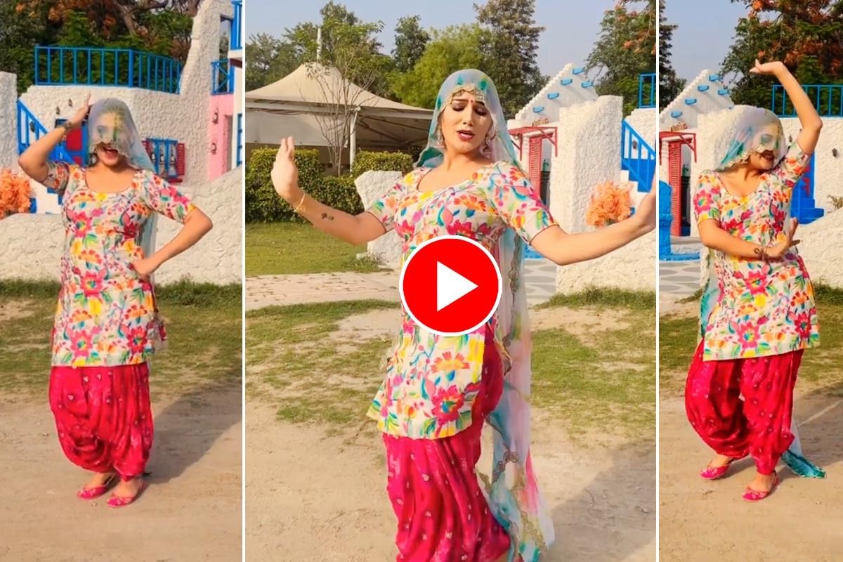 Sapna Choudhary Dances to Gori Naache in Patiala Suit, Flaunts Her Desi Thumkas