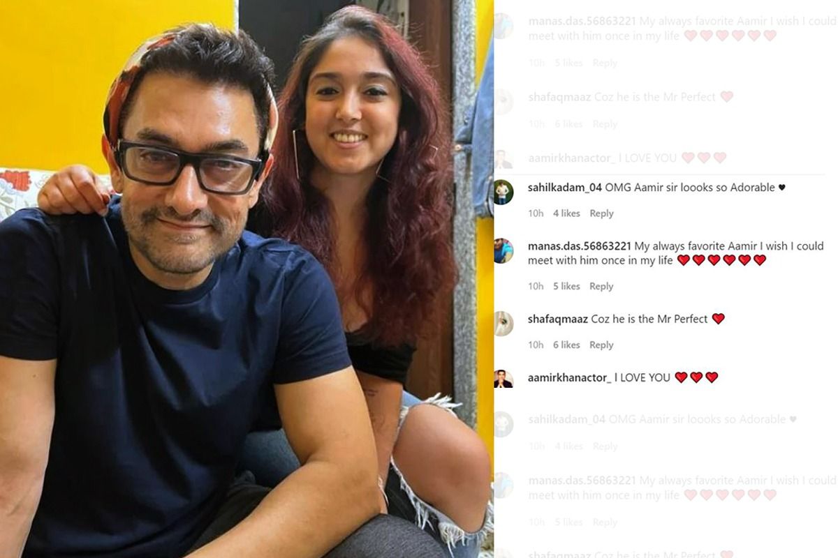 Aamir Khan Turns Make-Up Artist For Daughter Ira, Fans Call Him 'Best Dad Ever' - See Viral Pics