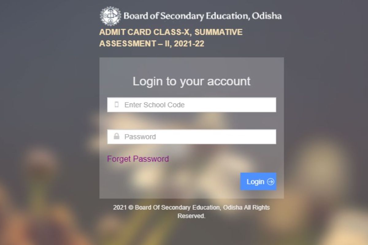 Odisha Board Releases Class 10 Admit Card 2022, Direct Link Here | Download Now