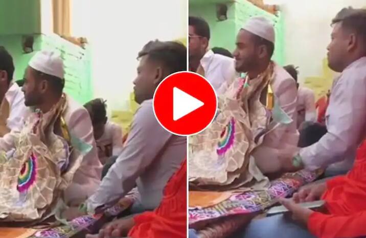 Viral Video: Groom's Friend Secretly Steals Cash From Money Garland, Netizens Call it 'Indian Money Heist' | Watch