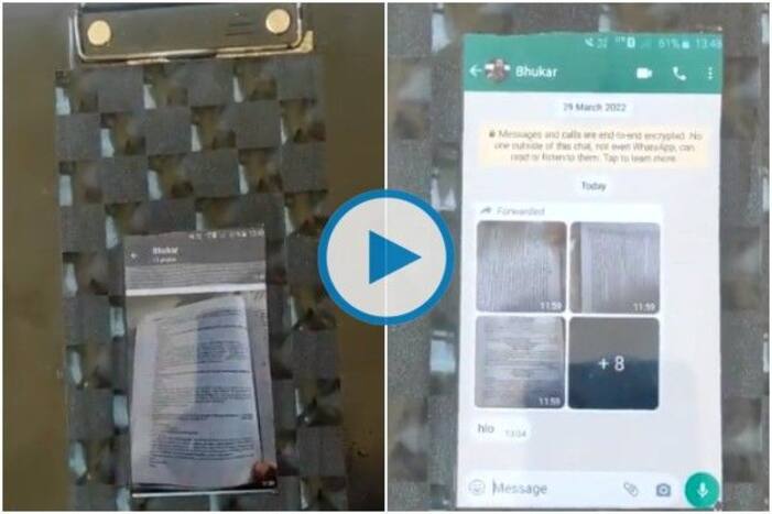 Class 10 Student Of haryana Cheats Through WhatsApp By Hiding Phone in Glass Clipboard But Caught Class 10 Student Of haryana Cheats Through WhatsApp By Hiding Phone in Glass Clipboard But Caught
