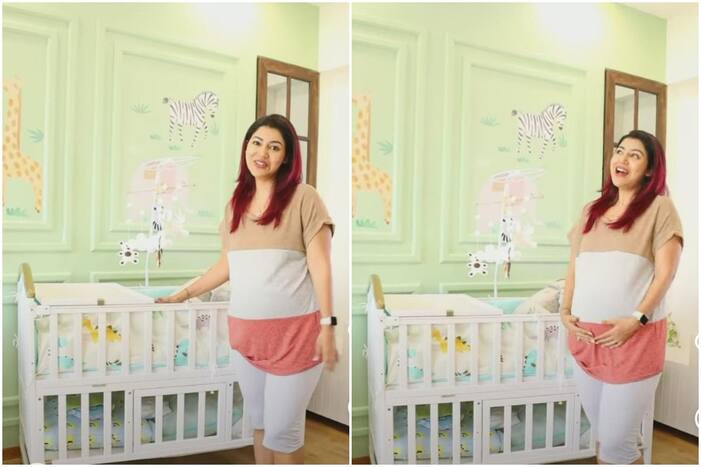 Debina Bonnerjee And Gurmeet Choudhary’s Nursery For Baby Daughter is Filled With Murals of Trees, Plants And a Futuristic Cot | Watch Video. Picture Credits: Instagram (@debinabon)