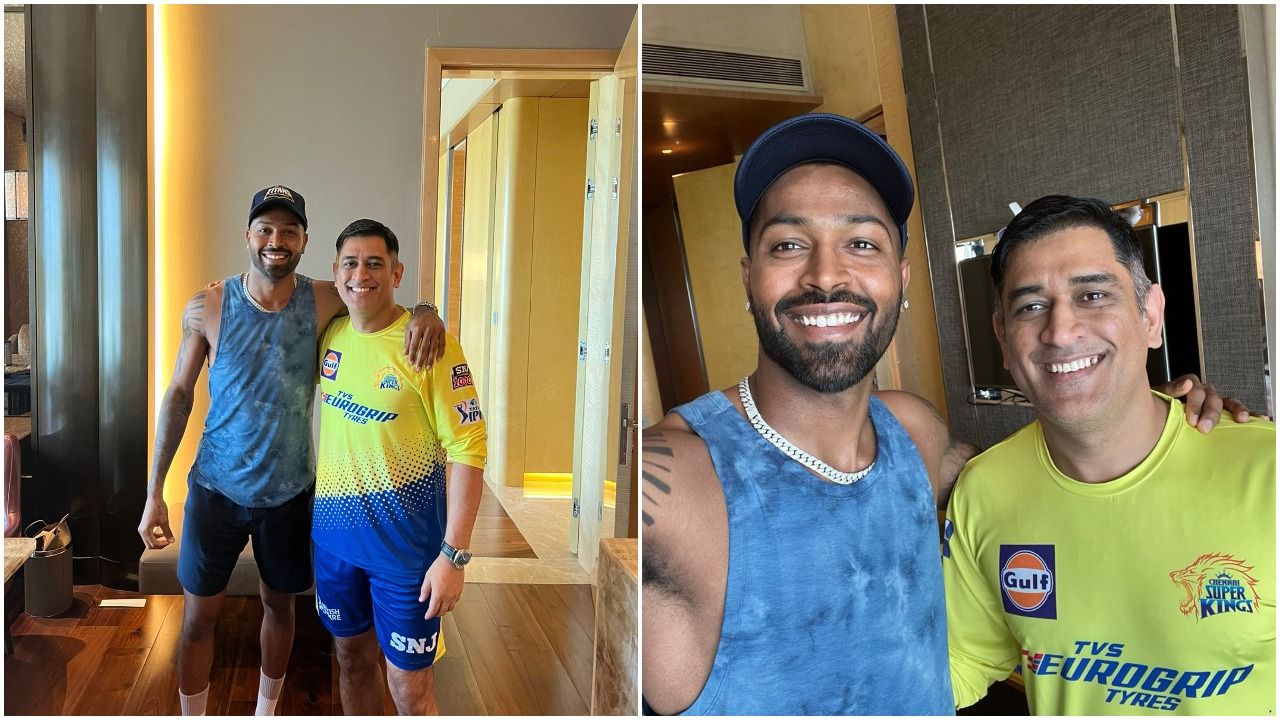 Ipl 2022 Hardik Pandya Shares Heartwarming Picture With Ms Dhoni Before Gt Vs Csk Match Today