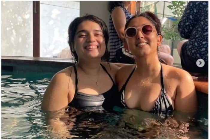 Aamir Khan's Daughter Ira Khan in Hot Black Bikini Enjoys Pool Time With Friends - PICS