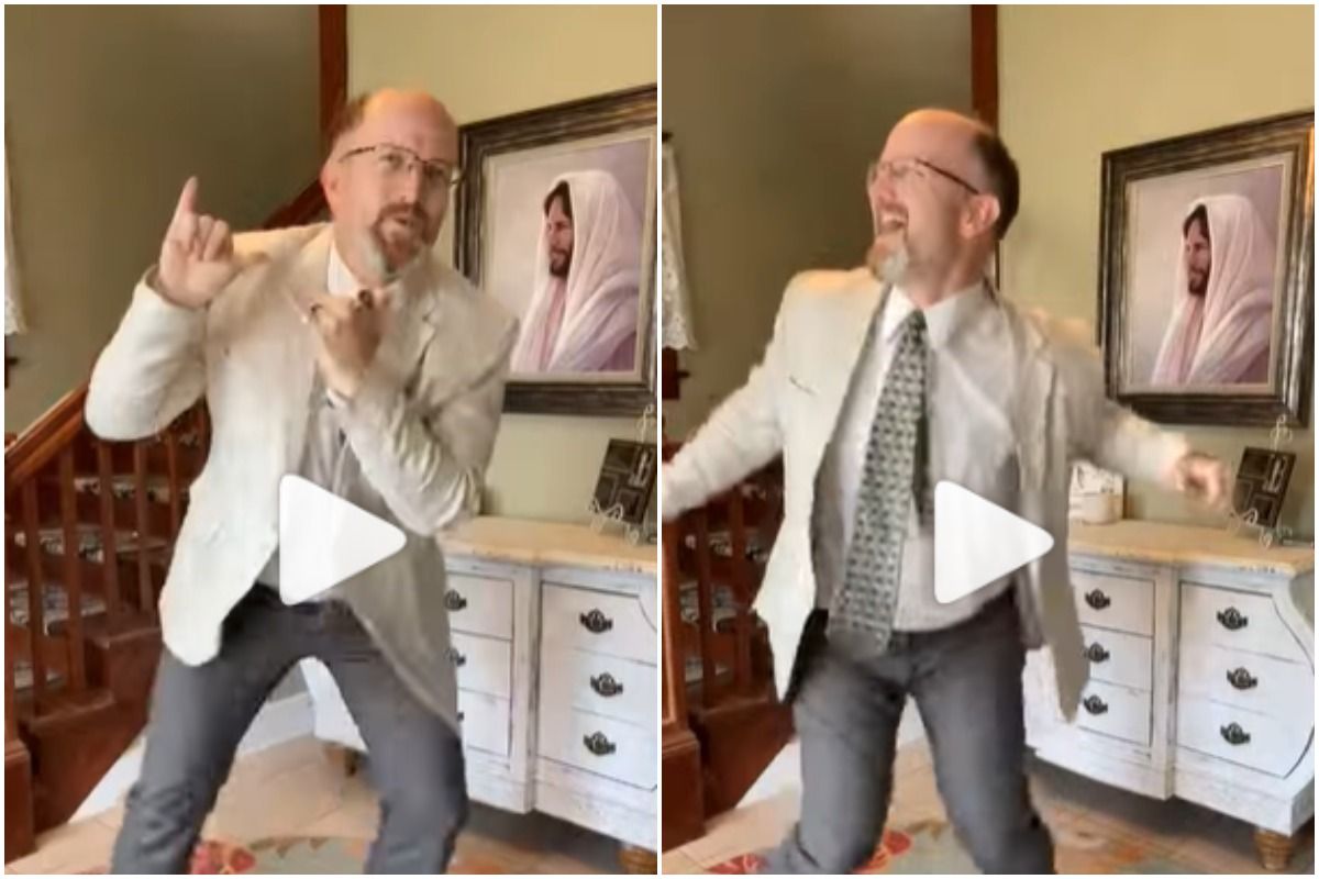 Dancing Dad Ricky Pond Grooves to Whistle Baja