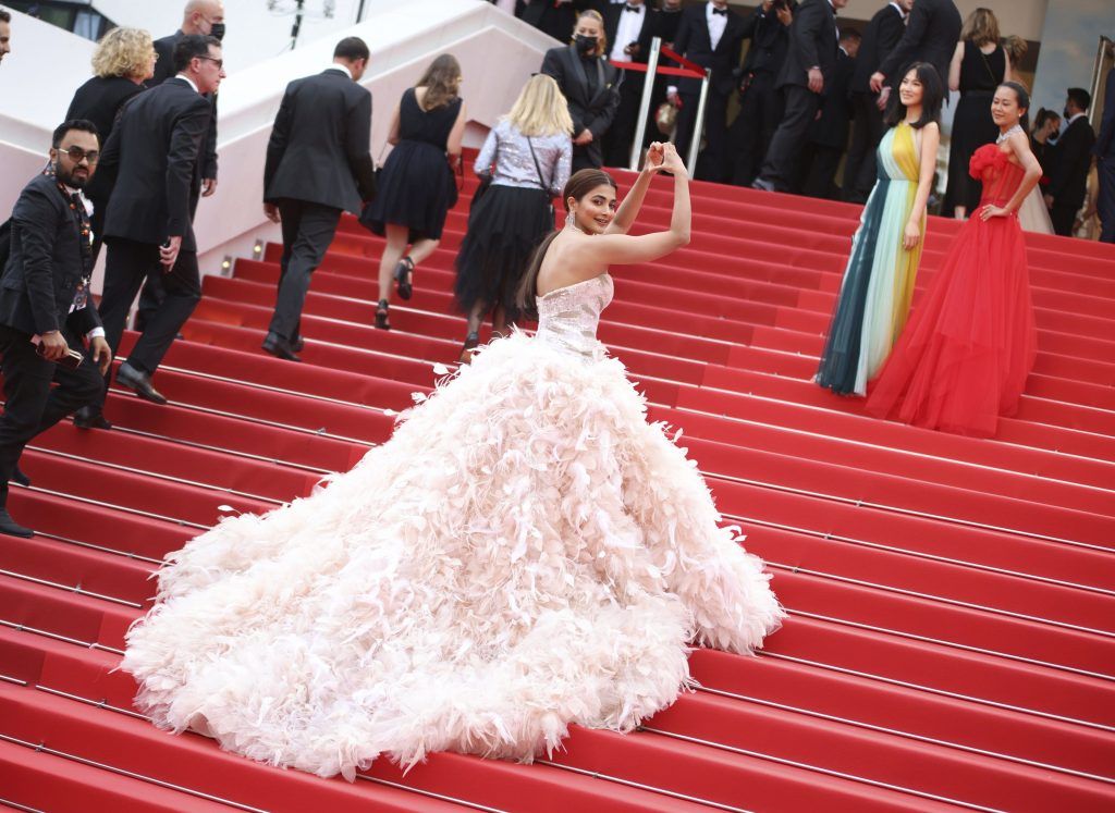 Pooja Hegde Is A Sight To Behold In Dreamy White Feather Gown Makes