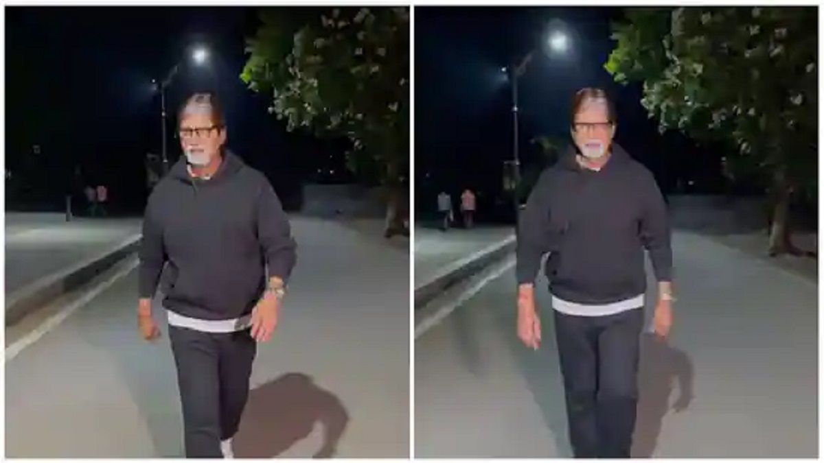 Is This Amitabh Bachchan Or His Doppelganger Walking In Park? Viral ...