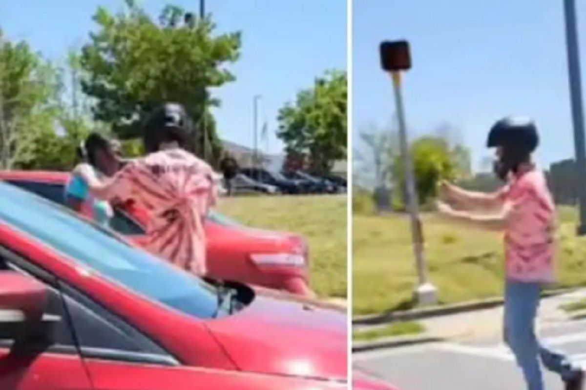 WATCH: Biker Falls on Ground After Being Hit by Car. How he Responds to ...