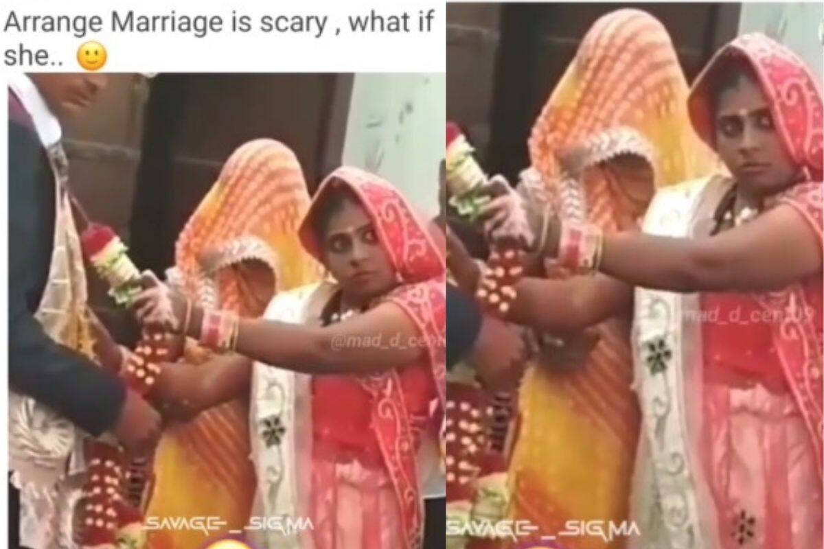 Kinjal Dave Hot Sex - Viral Video: Bride Gives Hilarious Death Stare To Photographer While Posing  For Photos. Watch