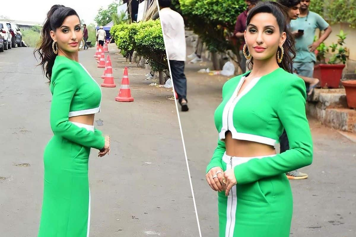 In Black Or White Celebrity Style, Nora Fatehi Cannot Stop Looking  Fantastic In Crop Top Sets