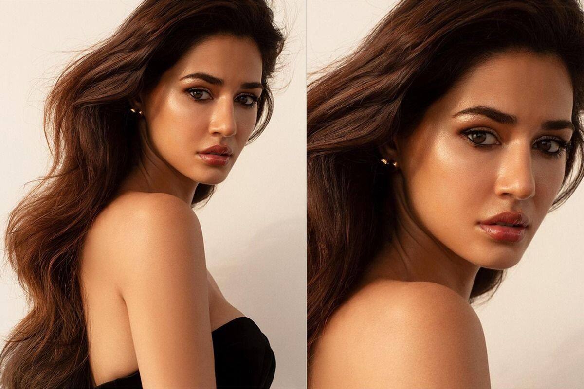 1200px x 800px - Disha Patani Raises The Heat in Sexy Black Strapless Dress Netizen Says,  After Seeing You Red Wine Will Get Intoxicated