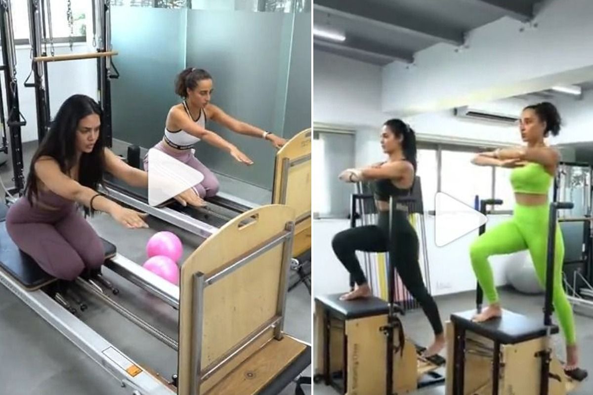 Esha Gupta Knows How to Get That Sexy Toned Legs, Does Pilates in Latest Video- Watch