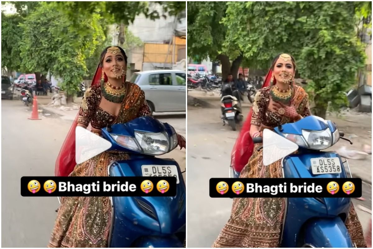 Bindaas Bride Rides a Scooter Before Wedding